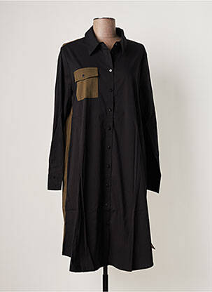 Robe mi-longue noir COSTA 8 MANI pour femme