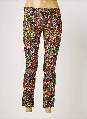 Pantalon 7/8 stretch taille basse noir PLEASE femme