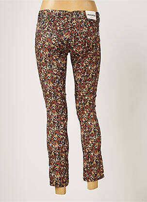 Pantalon 7/8 stretch taille basse noir PLEASE femme