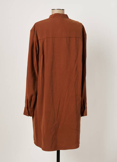 Robe mi-longue marron IMPERIAL pour femme