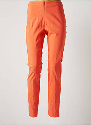 Pantalon slim taille élastique taille normale orange LAUREN VIDAL femme