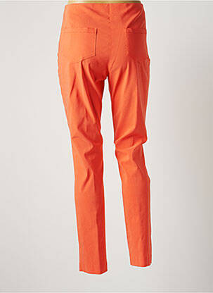 Pantalon slim taille élastique taille normale orange LAUREN VIDAL femme