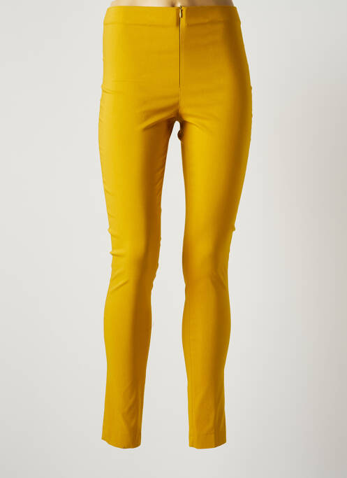 Pantalon slim jaune LAUREN VIDAL pour femme