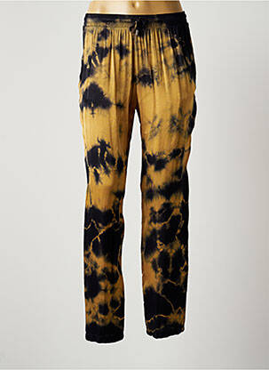 Pantalon droit taille élastique taille normale bleu LAUREN VIDAL femme