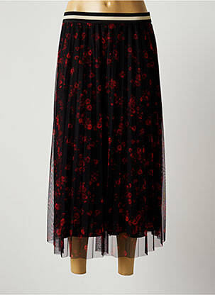 Jupe longue coupe fluide rouge LAUREN VIDAL femme