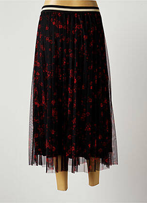 Jupe longue coupe fluide rouge LAUREN VIDAL femme