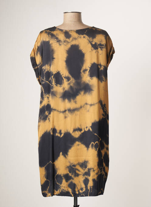 Robe mi-longue beige LAUREN VIDAL pour femme