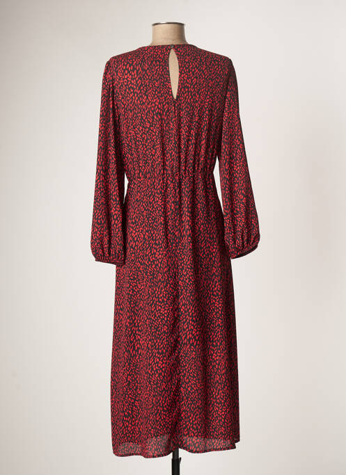 Robe mi-longue rouge LAUREN VIDAL pour femme