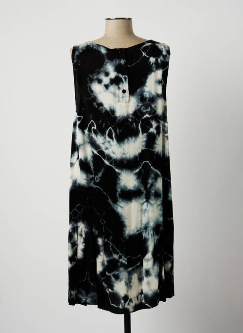 Robe mi-longue noir LAUREN VIDAL pour femme