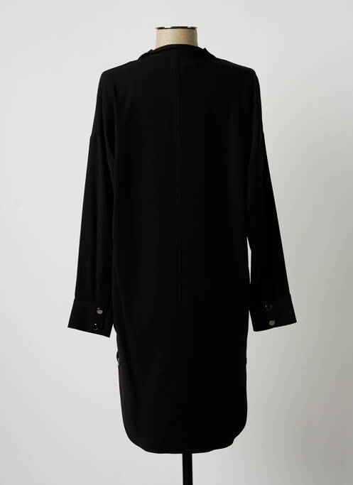 Robe mi-longue noir LAUREN VIDAL pour femme