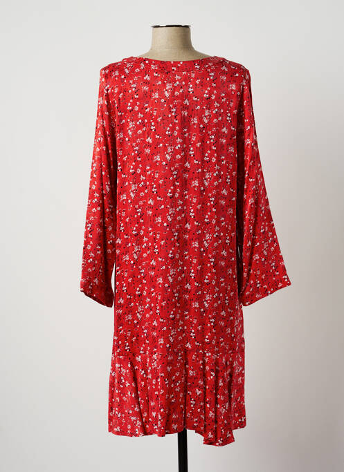 Robe mi-longue rouge LAUREN VIDAL pour femme