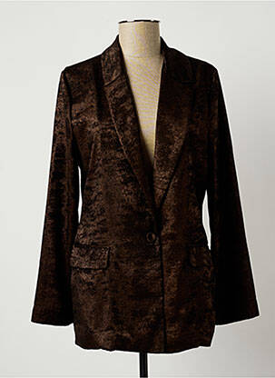 Blazer poches marron LAUREN VIDAL femme