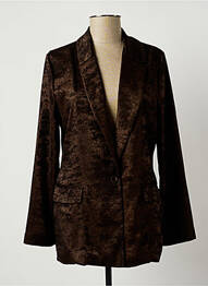 Blazer poches marron LAUREN VIDAL femme