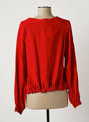 Chemisier manches longues manches longues rouge LAUREN VIDAL femme
