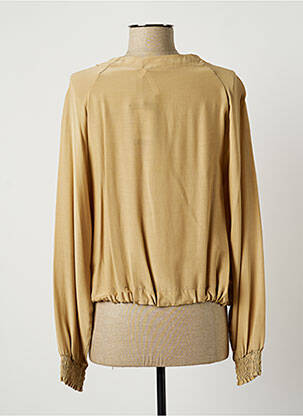 Chemisier manches longues manches longues beige LAUREN VIDAL femme