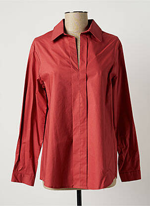 Blouse poignets boutonnés avec fente manches longues rose LAUREN VIDAL femme