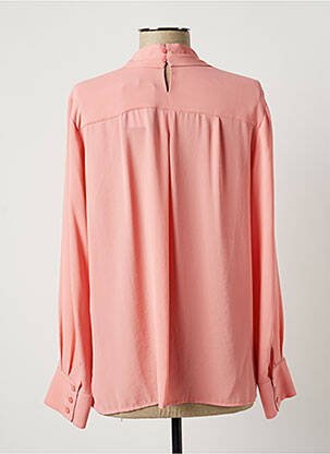 Chemisier coupe cintrée manches longues orange LAUREN VIDAL femme