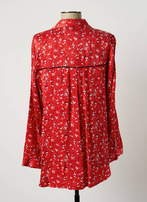 Tunique manches longues rouge LAUREN VIDAL pour femme