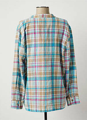Blouse manches longues manches longues bleu LAUREN VIDAL femme