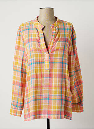 Blouse manches longues manches longues orange LAUREN VIDAL femme