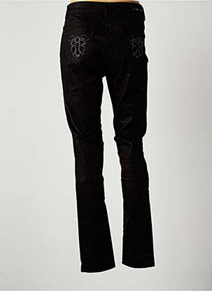Pantalon slim stretch taille normale noir LAUREN VIDAL femme