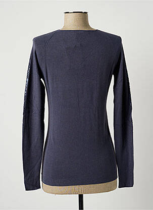Pull col v manches longues bleu LAUREN VIDAL femme