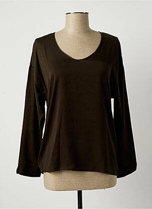 T-shirt manches longues manches longues vert LAUREN VIDAL femme