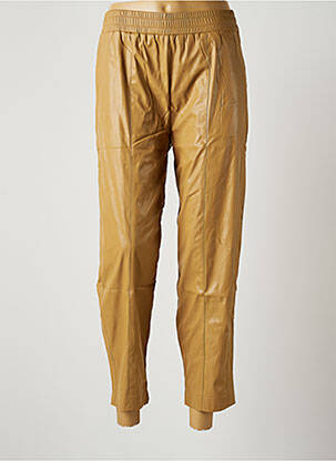 Pantalon 7/8 taille haute taille haute marron LAUREN VIDAL femme