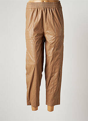 Pantalon 7/8 taille haute taille haute marron LAUREN VIDAL femme