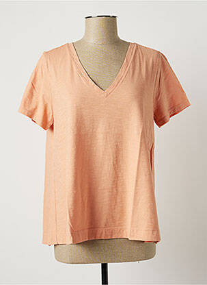 T-shirt orange LAUREN VIDAL pour femme