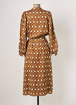 Robe longue manches longues manches longues marron HARTFORD femme