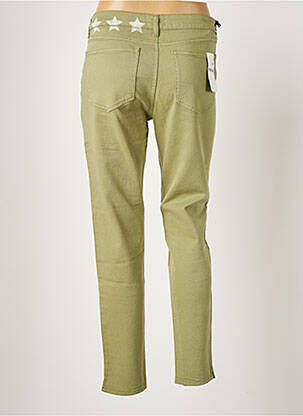 Pantalon slim stretch taille normale vert FIVE femme