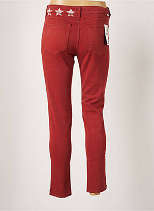 Pantalon slim stretch taille normale orange FIVE femme