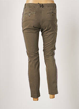 Pantalon 7/8 stretch taille normale vert MASON'S femme
