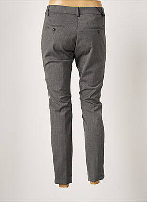 Pantalon chino broderie galons latéraux taille normale gris MASON'S femme