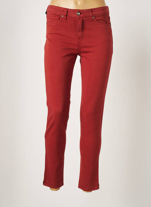 Pantalon slim stretch taille normale orange FIVE femme