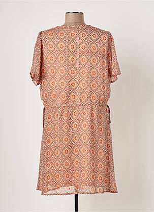Robe courte coupe fluide manches courtes orange VILA femme