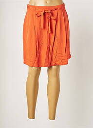 Jupe courte poches orange VILA femme