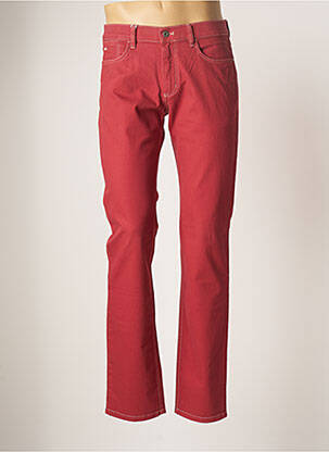 Jeans coupe droite rouge SAINT HILAIRE pour homme