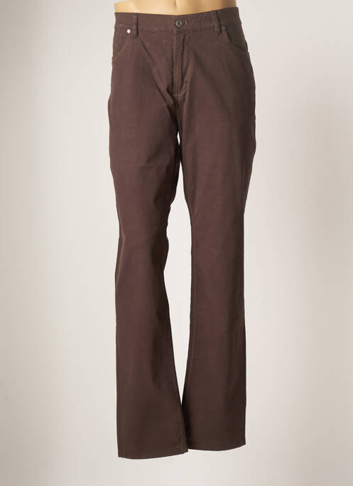 Pantalon droit marron SAINT HILAIRE pour homme