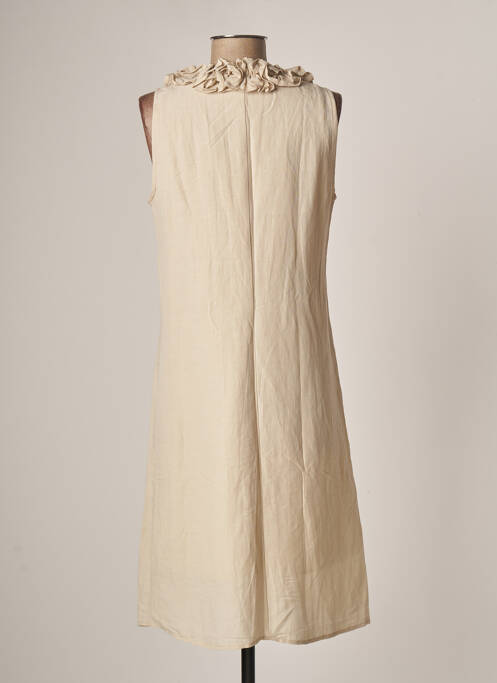 Robe mi-longue beige NINATI pour femme