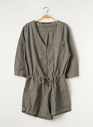 Combishort poches manches 3/4 vert FREEMAN T.PORTER femme