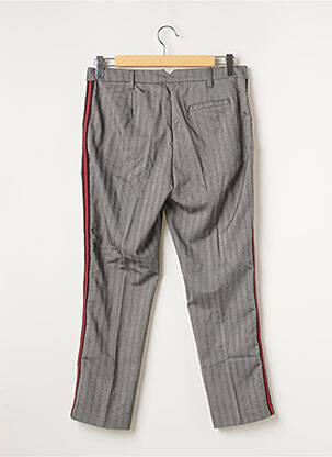 Pantalon chino broderie galons latéraux taille basse gris CKS femme