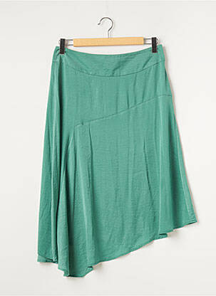 Jupe mi-longue taille normale vert CREAM femme