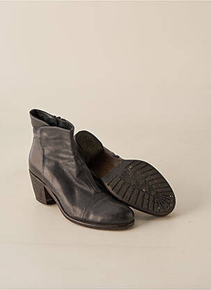 Bottines/boots matière lisse talon de 4 à 6cm noir MORENA GABBRIELLI femme