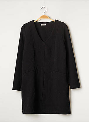 Robe courte manches longues manches longues noir LOUIZON femme