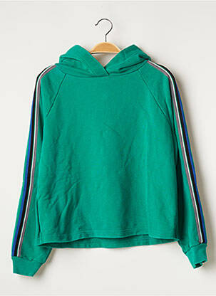 Sweat-shirt à capuche vert SUNCOO pour femme