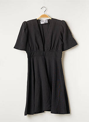 Robe mi-longue manches courtes manches courtes noir MAISON CLICHÉE femme