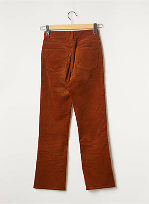 Pantalon droit stretch taille haute orange & OTHER STORIES femme