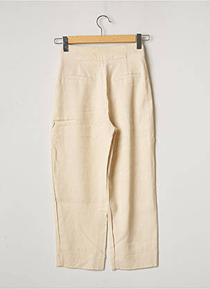 Pantalon 7/8 taille haute taille haute beige NICE THINGS femme